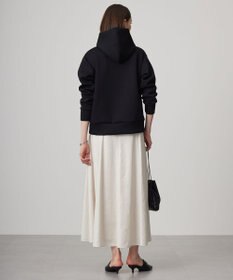 ICB L 【洗える】サテンワックスヴィンテージ フレアスカート