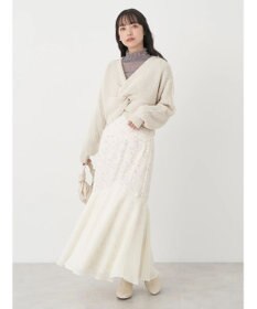 earth music&ecology ツイストデザインニット