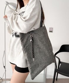 WEGO チャーム付きA4トートバッグ