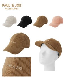 MOONBAT PAUL&JOE ACCESSOIRES (ポールアンドジョー アクセソワ)コーデュロイ ロゴ入り キャップ