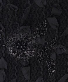 自由区 【カトリエムブーケ】Tweed a fleurs et rubans ドロストバッグ