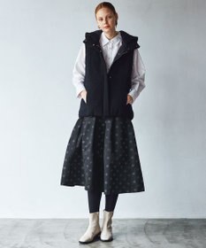 組曲 【23.5cm~24cm】パールヒールミドルブーツ