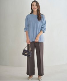 ANY SIS 【BAILA12月号掲載・貴島明日香さんコラボ】ハイカットリターン ワイドパンツ