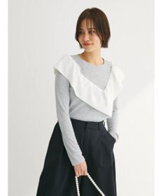 Green Parks ・ＳＵＧＡＲ　ＳＰＯＯＮ　アシンメトリーフリルロンＴＥＥ