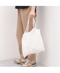 UNBILLION カシュカシュ cachecache / ラメ糸編みトートバッグ