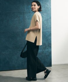 UNFILO L 【WEB限定カラー】スゴ機能美ニット キーネック ジレ