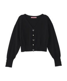Maison de FLEUR ビジューリボンカーディガン