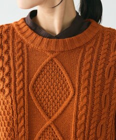 CRAFT STANDARD BOUTIQUE ハンドステッチケーブルニットチュニック