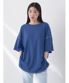 earth music&ecology 配色ステッチチュニックＴ