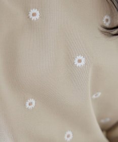 Tiaclasse 【洗える】フラワー刺繍ニットトップス