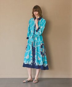 GRACE CONTINENTAL スカーフプリントシャツワンピース