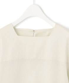 ICB 【洗える】テンセルコットンローン スクエアネックブラウス