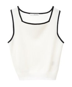 Green Parks ・ＥＬＥＮＣＡＲＥ　ＤＵＥ　バイカラーニットタンク