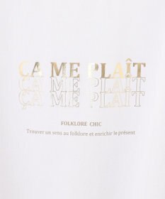 23区 L 【UVカット/洗える】CA ME PLAIT ロゴTシャツ