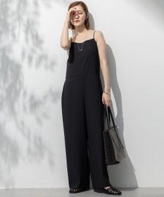 23区 L 【一部店舗限定/吸水速乾/UVカット/接触冷感/洗える】ストレッチジョーゼット オールインワン