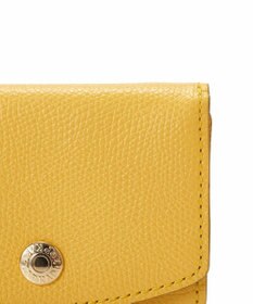 TOPKAPI 【TOPKAPI】角シボ型押し・ラウンドフラップ  三つ折り 財布 COLORATO コロラート