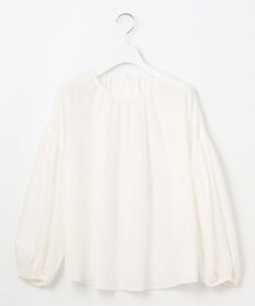 自由区 【洗える】キュプラコットンツイルプルオーバー ブラウス