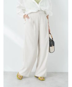 earth music&ecology タックワイドパンツ