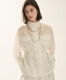 uncrave シアーオーガンジー ミリタリーブルゾン オフ