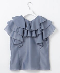 Feroux 【洗える】エアリーフリル ブラウス