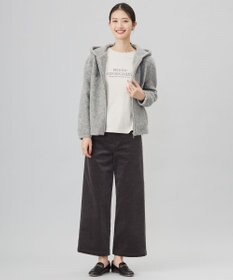 J.PRESS LADIES 【洗える】ハイブリッドAIRDUROY ワイド パンツ