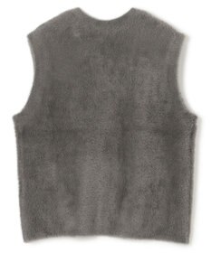 UNFILO L ナイロンシャギー カーディガン ベスト