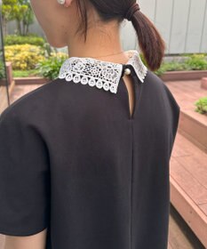 組曲 S 【2WAY】レース襟フレンチテリー カットソー