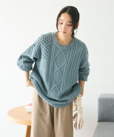 CRAFT STANDARD BOUTIQUE ハンドステッチケーブルニットチュニック