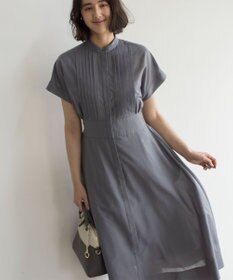 組曲 S 【洗える・ドライタッチ】シアーボイルフロントタック ワンピース