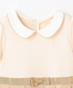 組曲 KIDS 【110-140㎝】フラワーパネルボーダー ワンピース