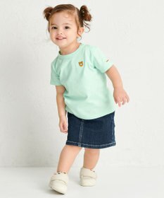 MIKI HOUSE HOT BISCUITS 【70-120cm】【Everyday Series】ワンポイント 半袖Tシャツ