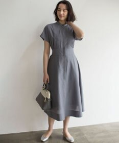 組曲 S 【洗える・ドライタッチ】シアーボイルフロントタック ワンピース