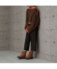 MODE ET JACOMO <carino>厚底レースアップブーツ