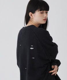 WEGO ダメージプルオーバースウェット