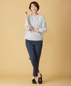 J.PRESS LADIES L 【洗える】アルガンシルク テーパード パンツ