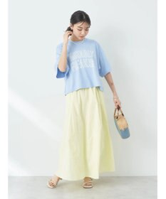 earth music&ecology ポプリンフレアスカート