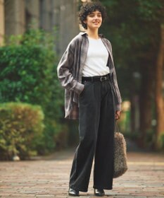 ANY L オンブレーチェックオーバーシャツ