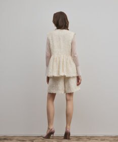 GRACE CONTINENTAL カットジャガードハーフパンツ