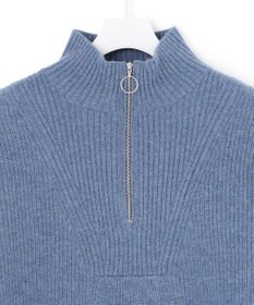 J.PRESS YORK STREET 【UNISEX】ウールカシミヤ ハーフジップニット