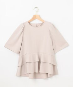 組曲 S ご好評につき追加生産【WEB限定】ジョーゼットジャージーティアード ブラウス