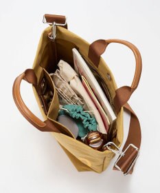 TOPKAPI 【Breath TOPKAPI】シティ プリント キャンバス スクエアトートバッグ / ショルダー付き