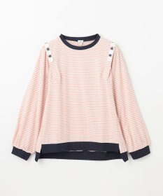 組曲 KIDS 【150-160㎝】リボンボーダー トップス