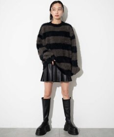 WEGO 【ユニセックスITEM着用】フェザーボーダープルオーバー