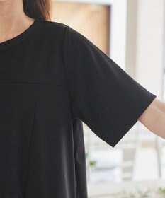 Tiaclasse 【洗える】   メッシュプリーツドッキングプルオーバー