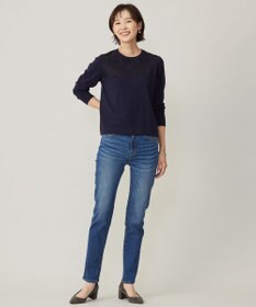 J.PRESS LADIES S 【洗える】BASIC STRETCH DENIM スキニー パンツ