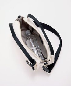 TOPKAPI 【Breath TOPKAPI】【撥水】ツヤ ナイロン ショルダー付き ラウンド トートバッグ