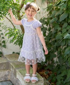ANY KIDS チュールキャミソール付き ワンピース