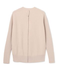 BEIGE， 【洗える】POMPE / ウールカシミヤ配色ラインクルーネックニット