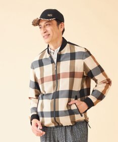 MEN】DAKSハウスチェックサッカーブルゾン / DAKS GOLF | ファッション