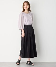 ANY L 【洗濯機可能/接触冷感/UVケア/イージーケア/ウエストゴム】清涼リラックススカーチョ